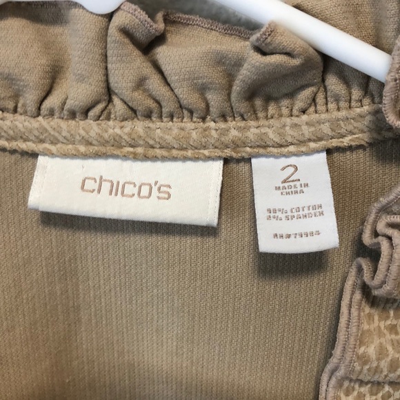 💜Chico’s khaki blazer - Picture 2 of 6